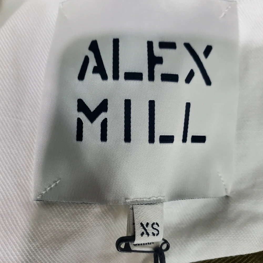 NEW ALEX MILL women's janine twill blazer in ecru linen Size XS